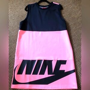 Nike Black and Pink Logo Dress